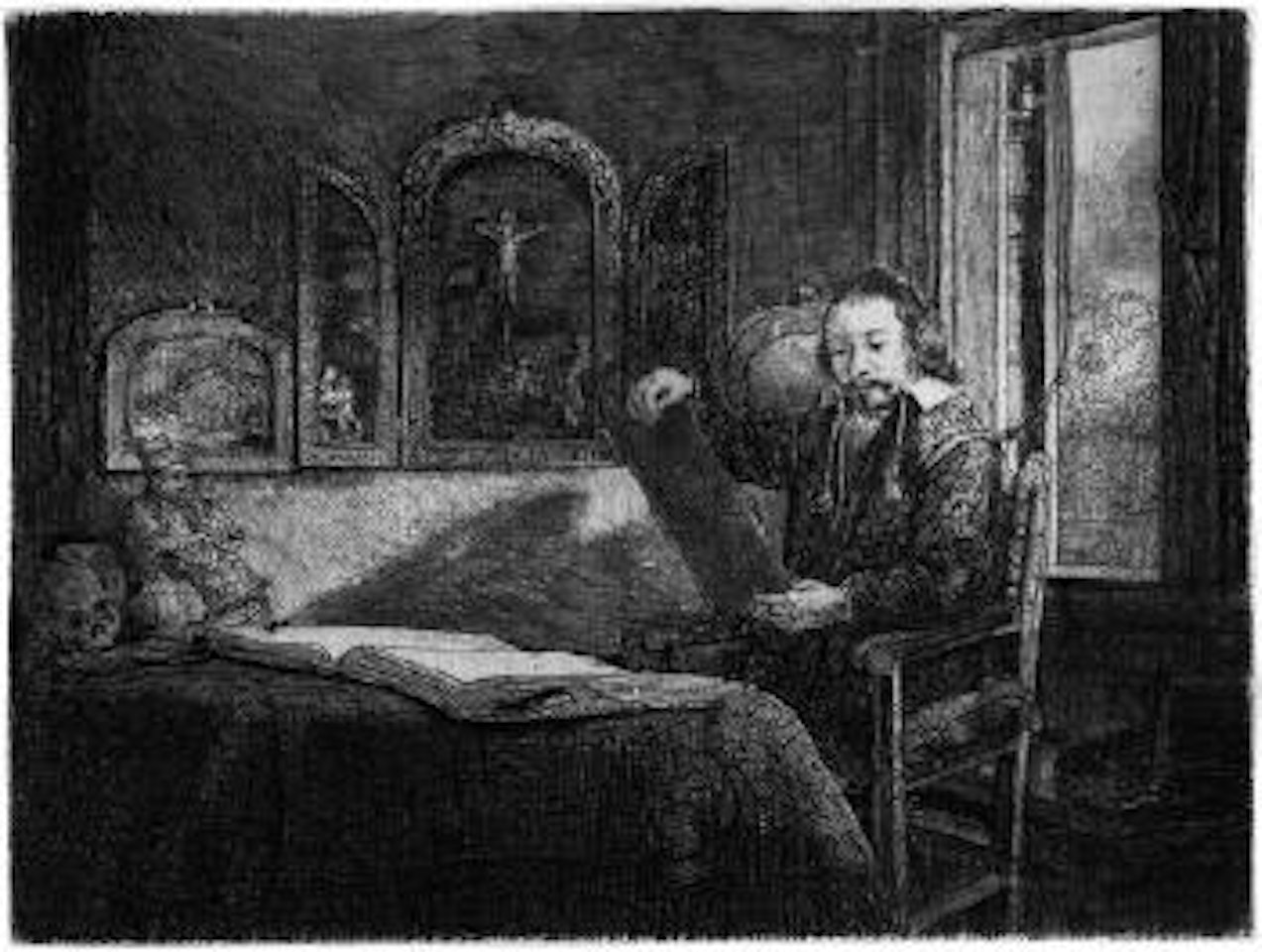 Der Apotheker Abraham Francken by Attributed to Rembrandt Harmensz van Rijn