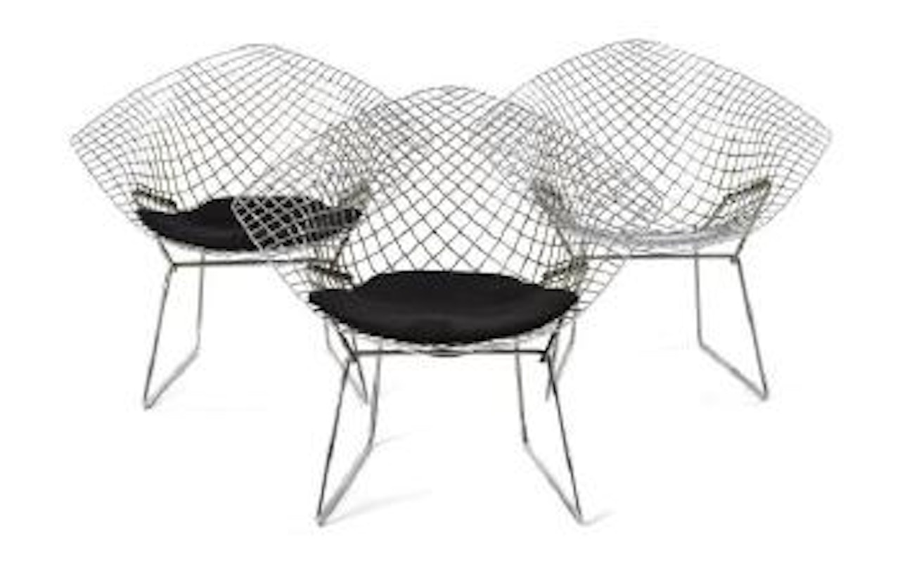 Fauteuils dits Diamant by Harry Bertoia