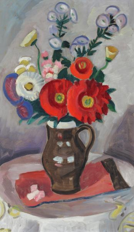 Blumenstrauss mit Dahlien by Gabriele Münter