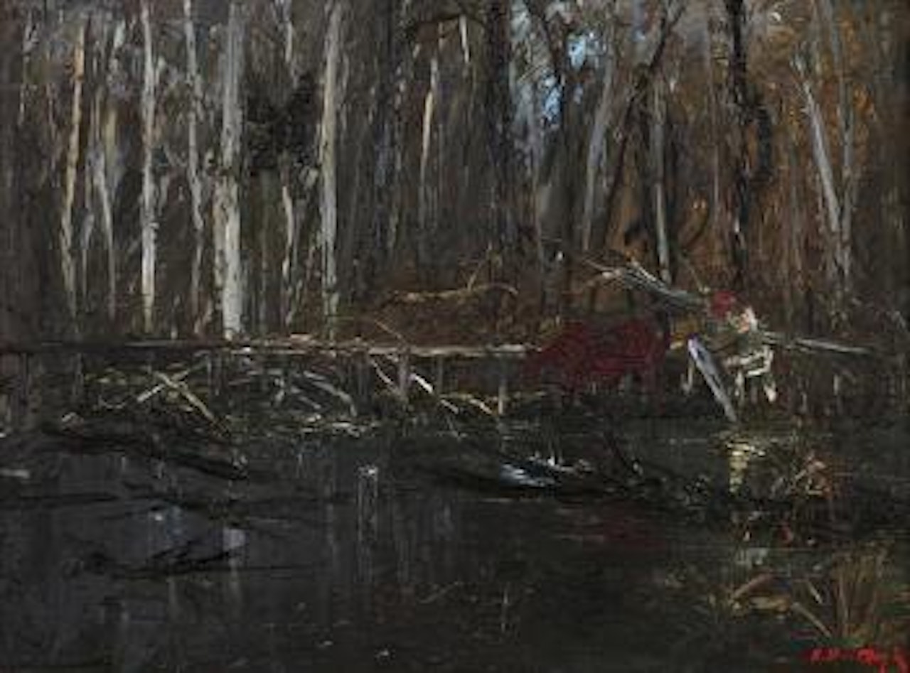 Figure Crossing a Bridge by Arthur Merric Bloomfield Boyd