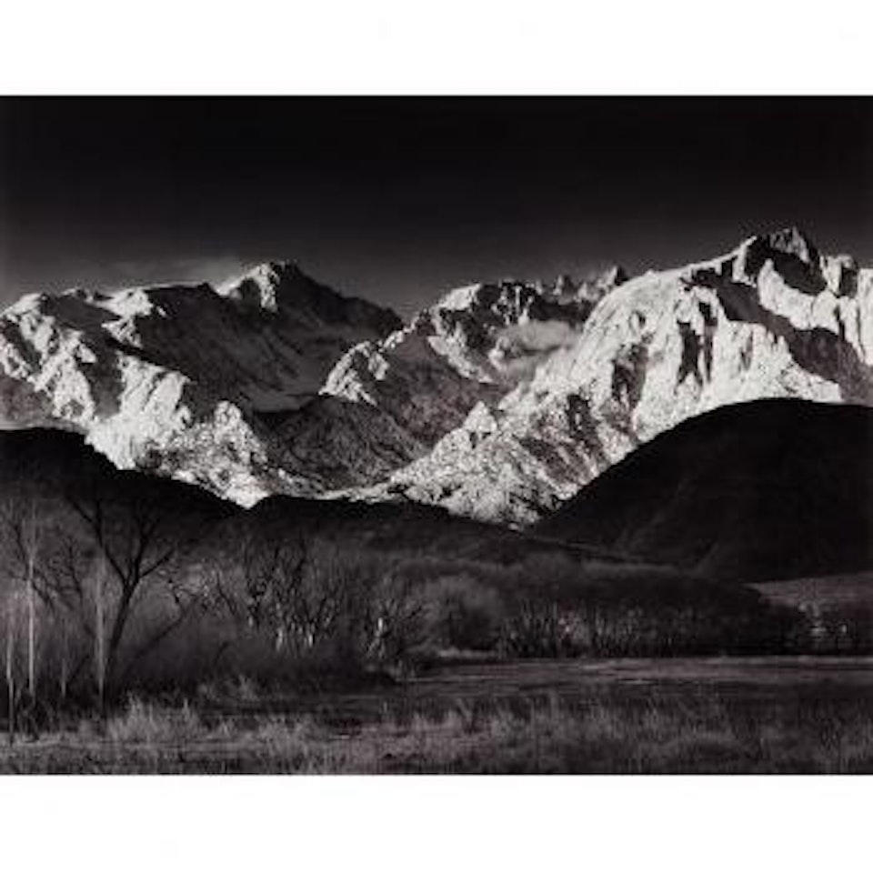 Winter Sunrise, Sierra Nevada From Lone Pine, California by Ansel Adams