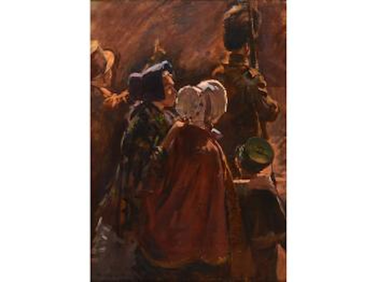 Study For The Destruction Of The Second Royal Exchange In 1838 by Stanhope Alexander Forbes