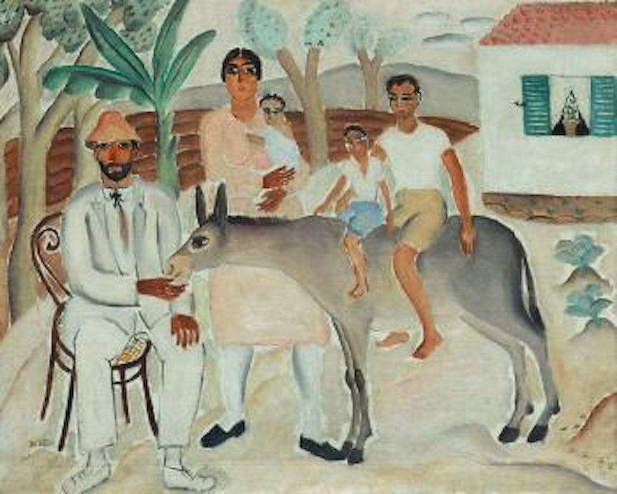 Saturday at the Village by Reuven Rubin