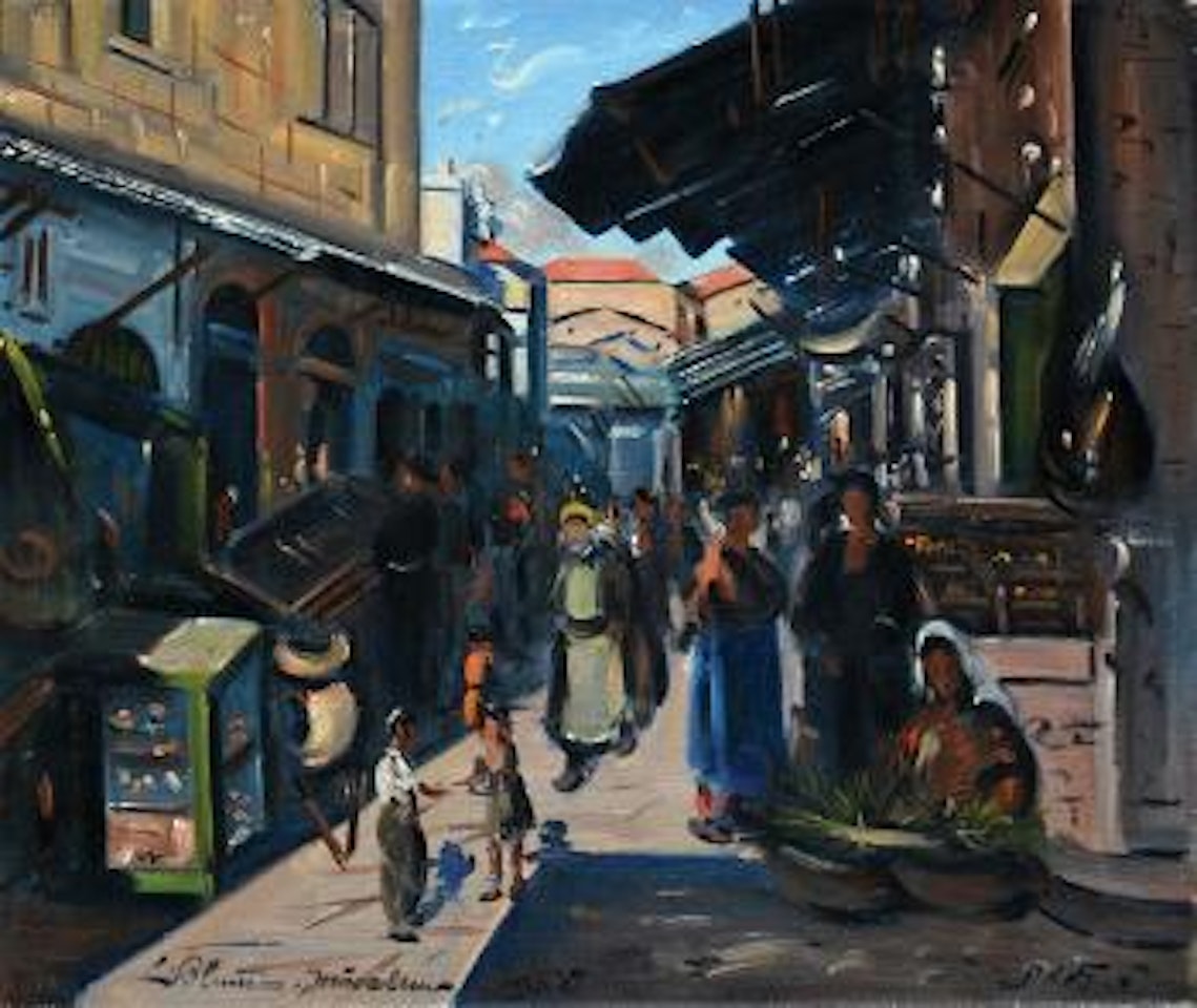 Market in Jerusalem by Ludwig Blum