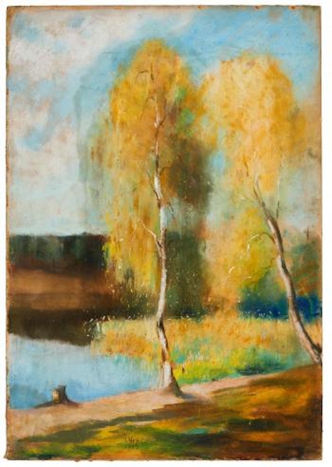 Birches at the Märkischer See by Lesser Ury