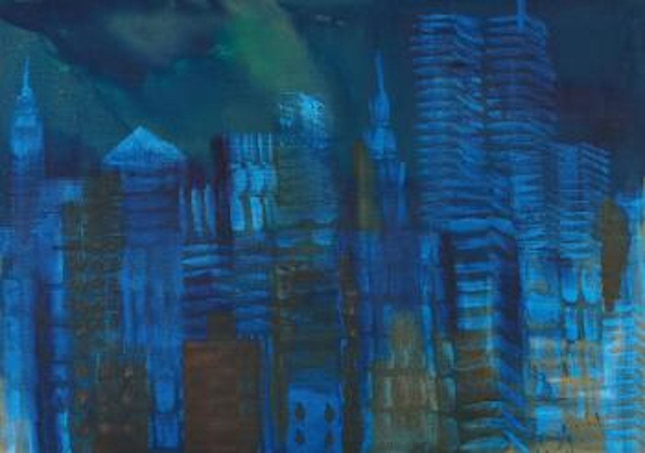 NY night by Rainer Fetting