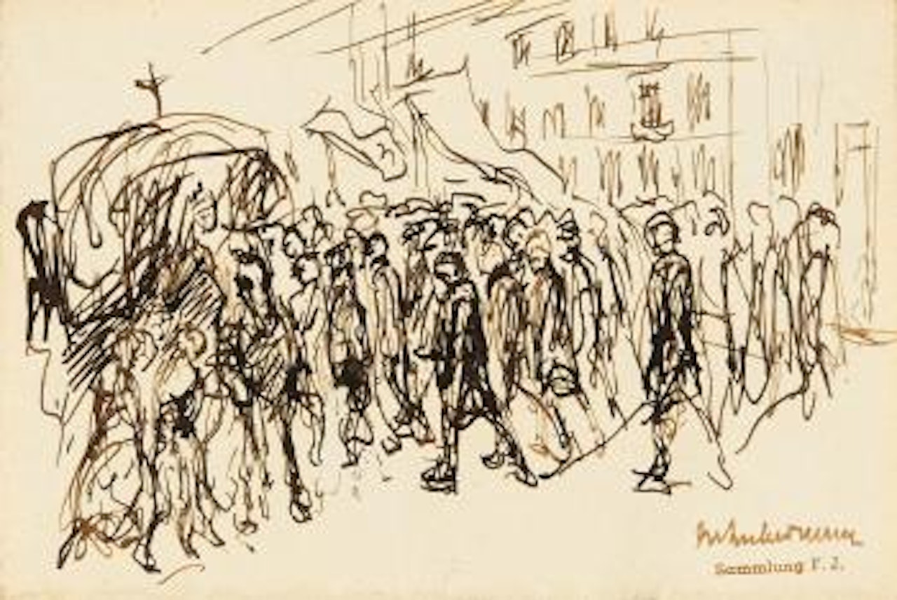 Prozession by Max Liebermann