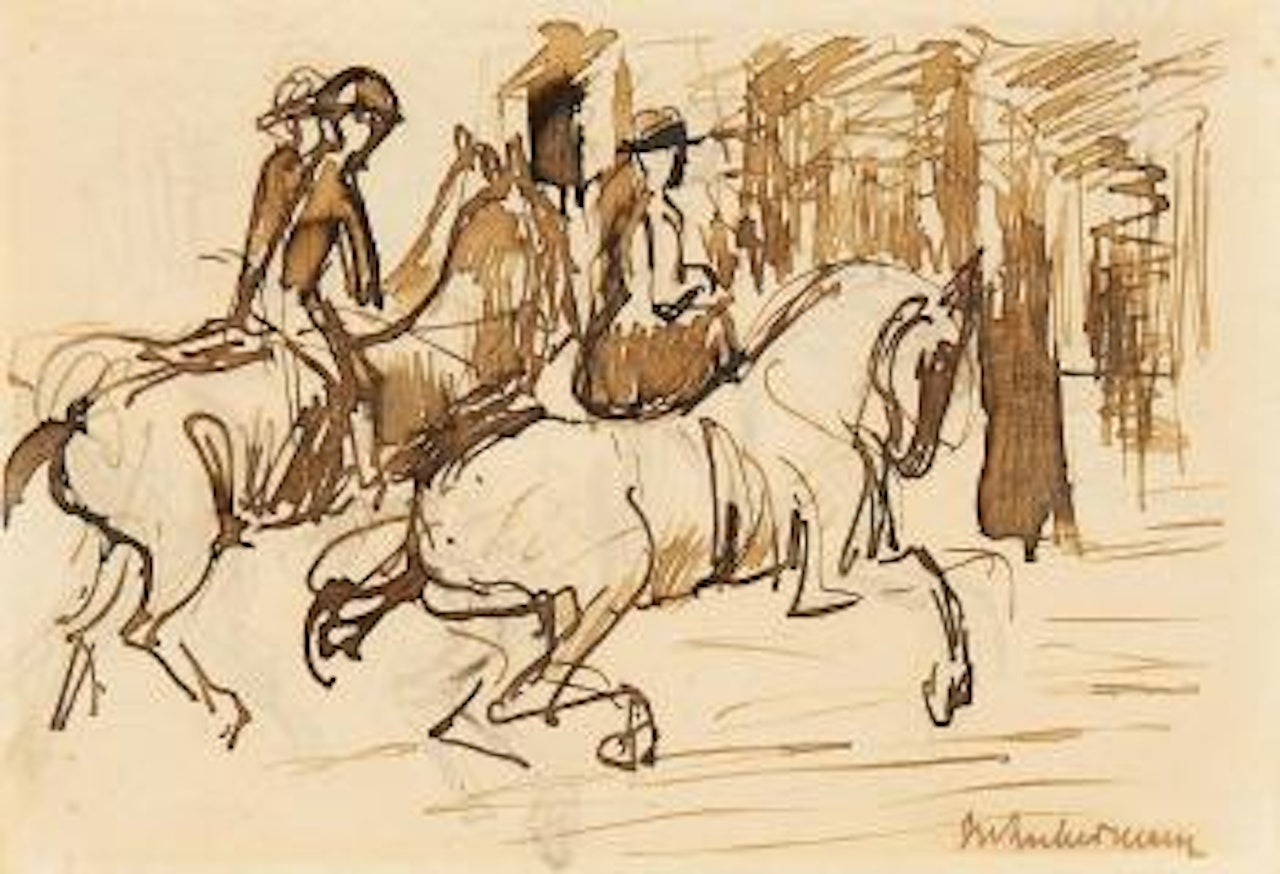 Der Ausritt by Max Liebermann