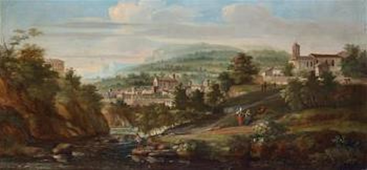 An Ideal River Landscape by Gaspar van Wittel