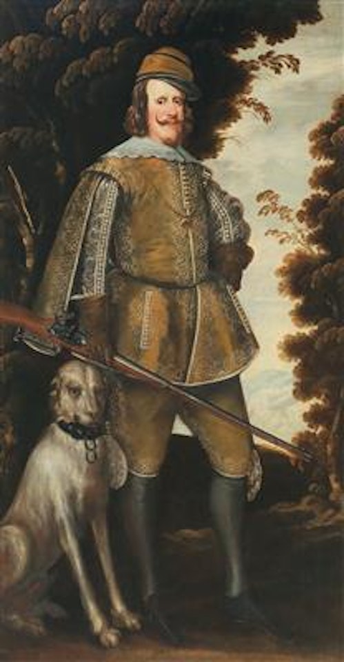Portrait of Philipp IV of Spain (1605 – 1665) in hunting costume by Spanish School