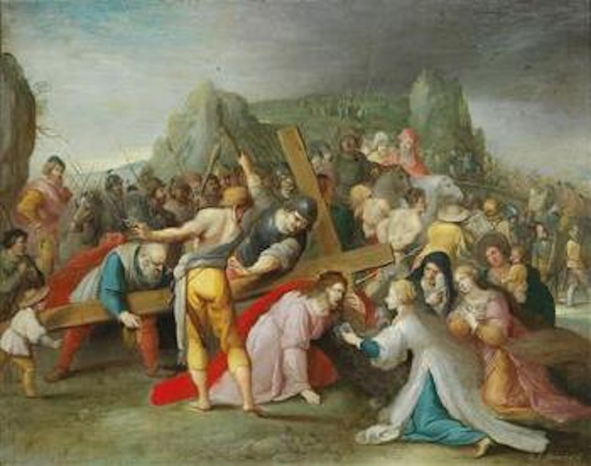 Christ accepting the offering of the veil from Saint Veronica by Frans Francken II
