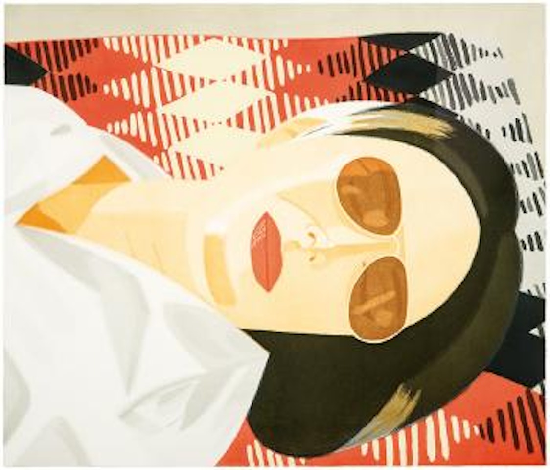 Reclining Figure/Indian Blanket by Alex Katz