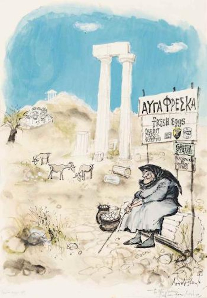 The Americanisation of Europe: Credit Cards by Ronald Searle