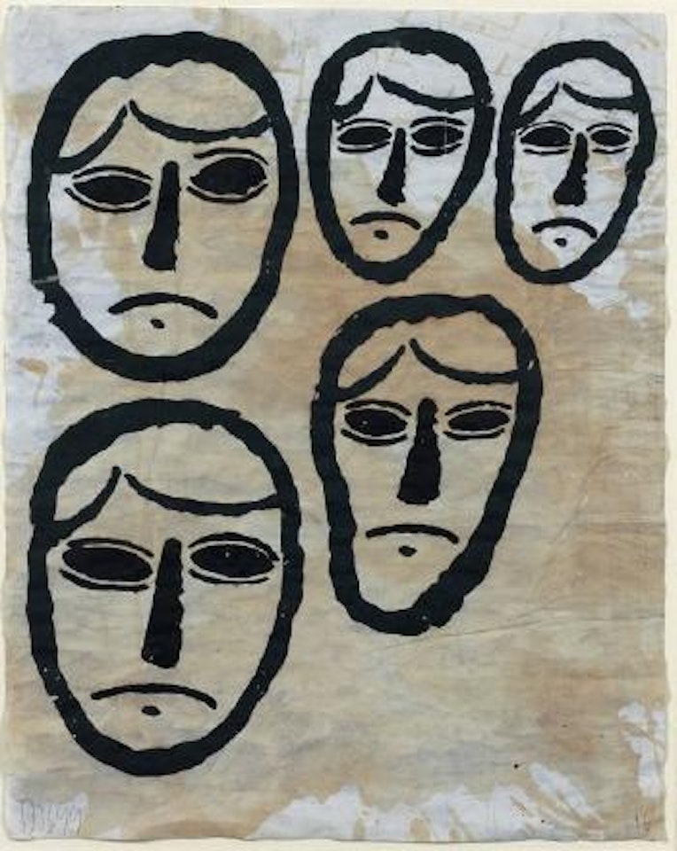 Crowd study (Legion no. 16) by Donald Baechler