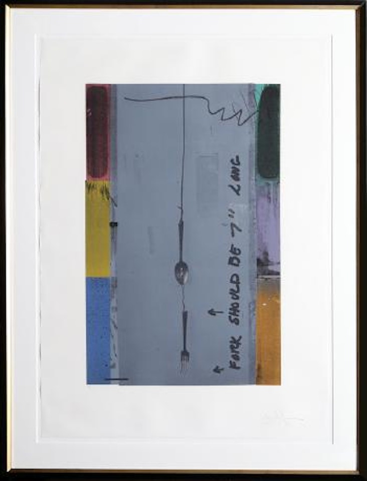 Screen Piece (Fork) [ULAE 101] by Jasper Johns