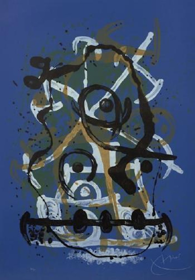 Chevauchée - bleu by Joan Miró