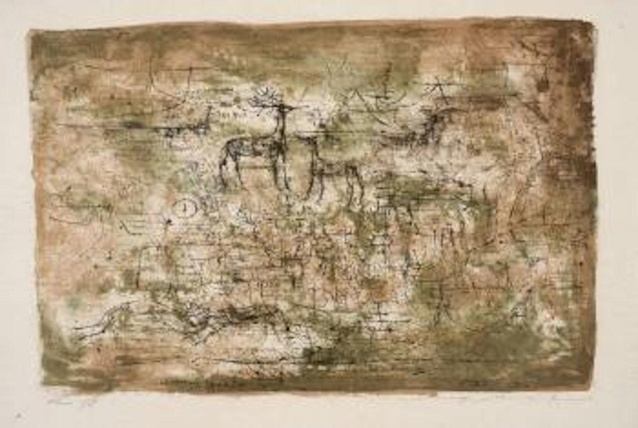Les cerfs by Zao Wou-Ki