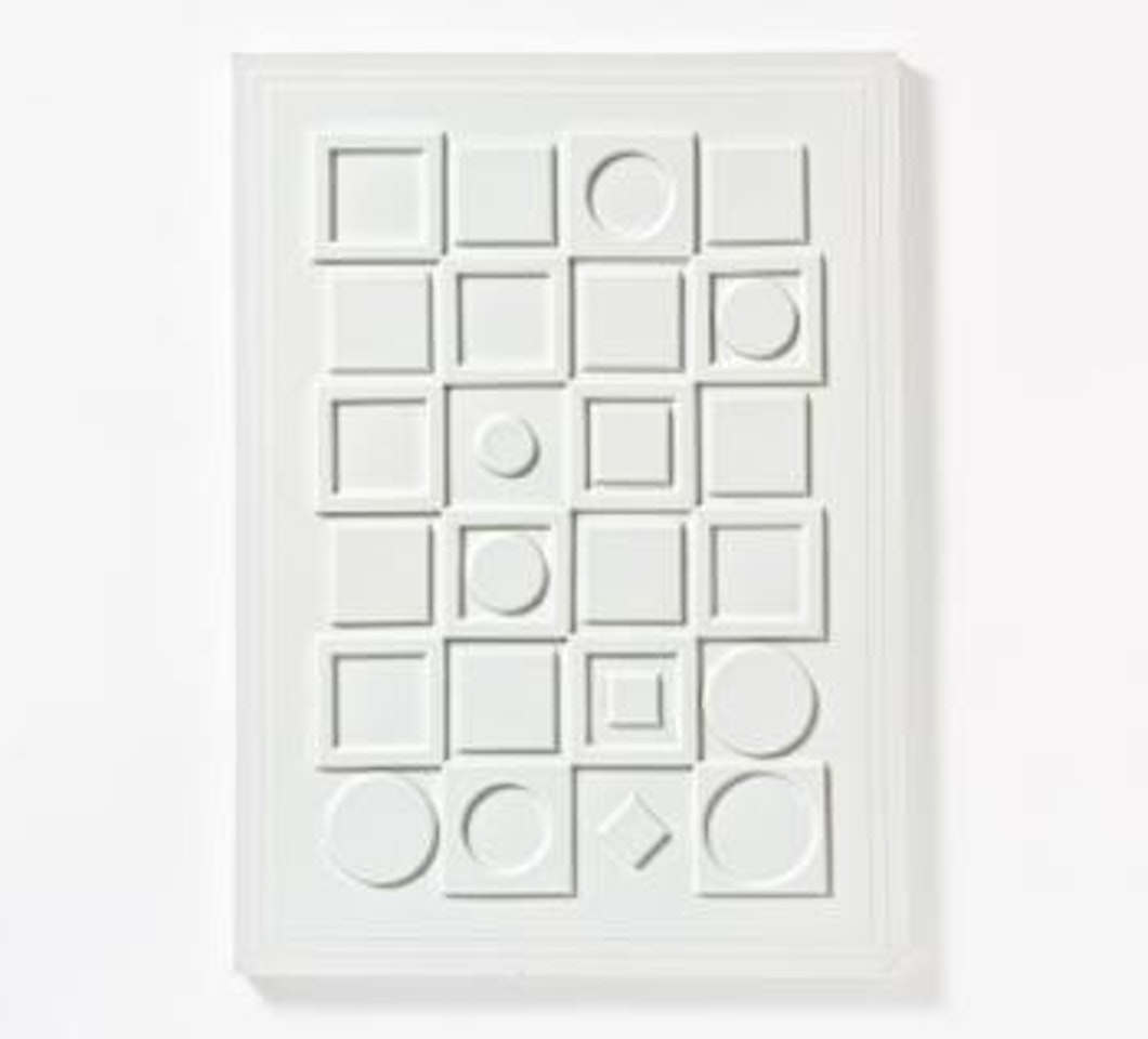 Ohne Titel (NB 11 - weiß) by Victor Vasarely