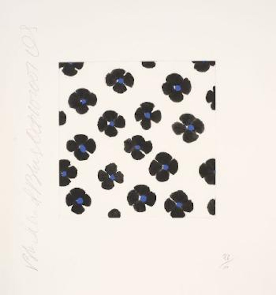 Black and blue by Donald Sultan