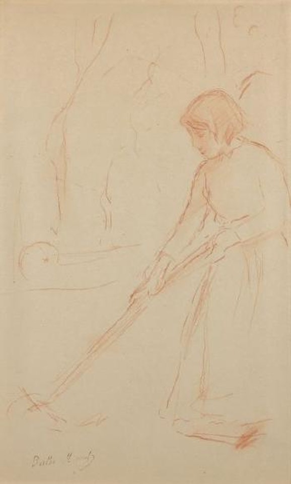 La faneuse by Berthe Morisot