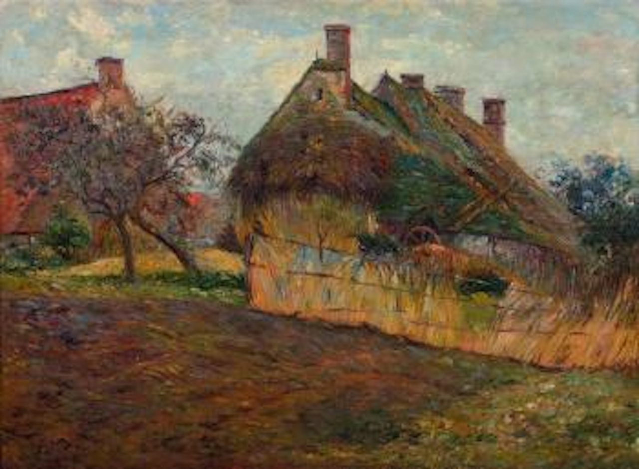 Chaumière à Damiette by Armand Guillaumin