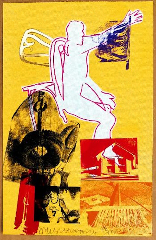 Portrait of Merce Cunningham by Robert Rauschenberg