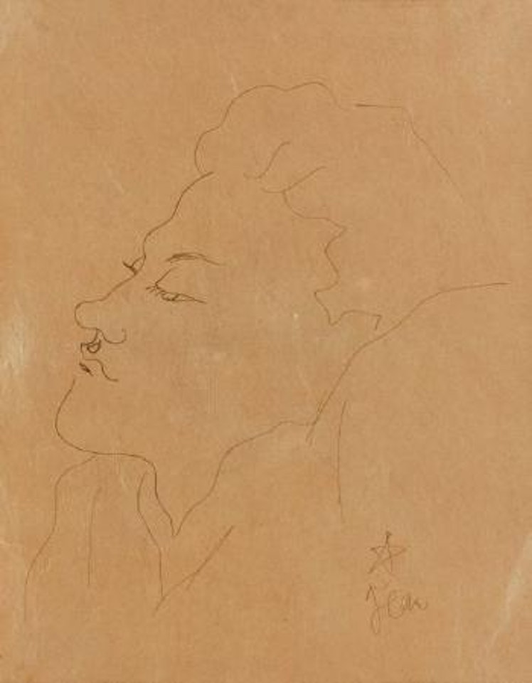 Jean Desbordes (illustration pour 25 dessins d'un dormeur) by Jean Cocteau