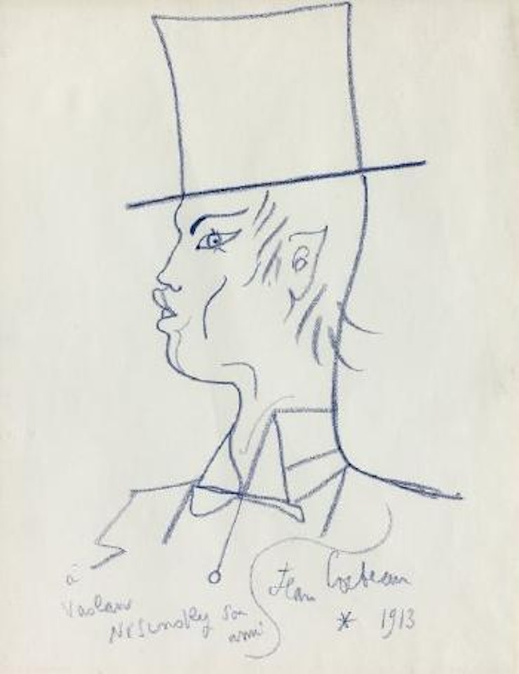 Portrait de Vaslav Nijinsky, souvenir de 1913 by Jean Cocteau