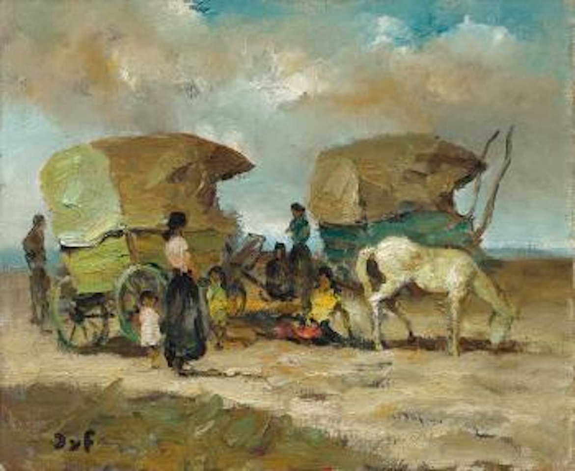 La halte des gitans by Marcel Dyf
