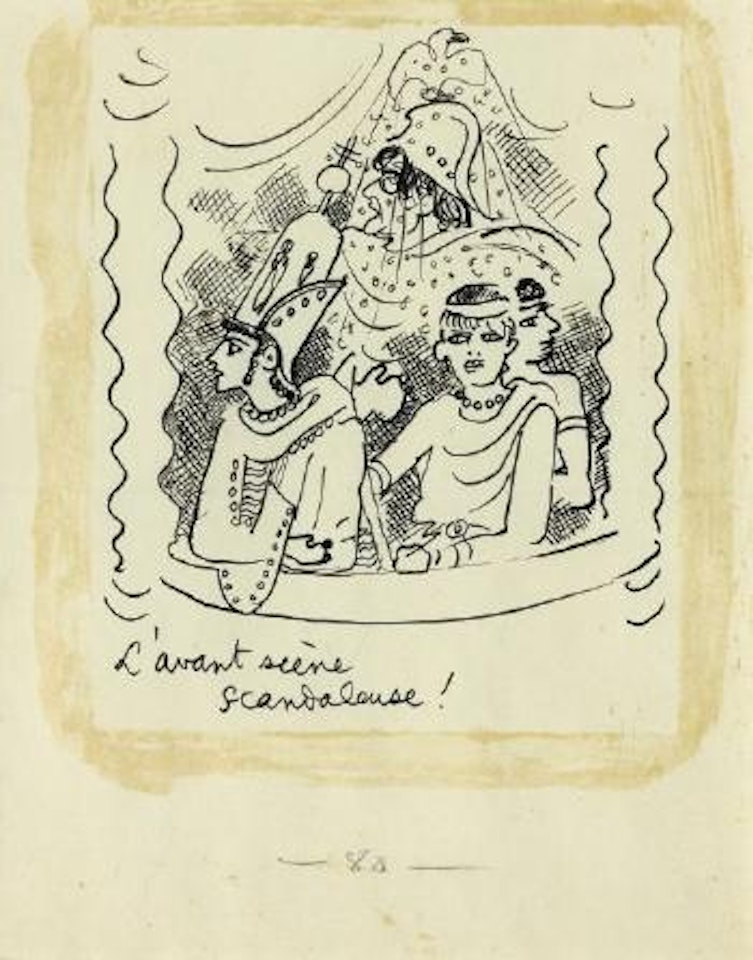 L'avant-scène scandaleuse! by Jean Cocteau