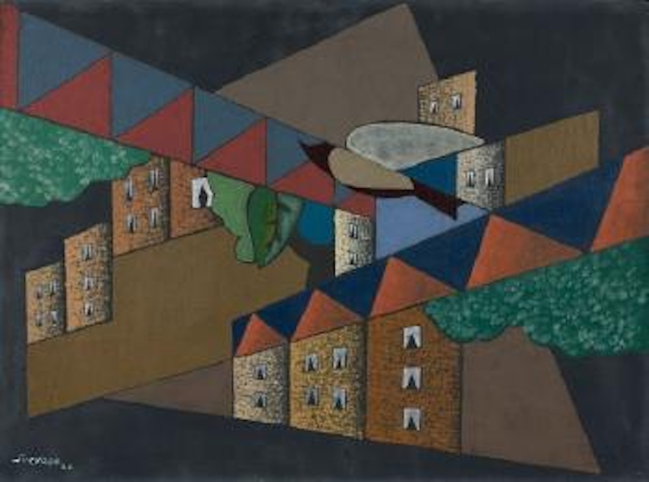 Oiseau dans la ville by Leopold Survage