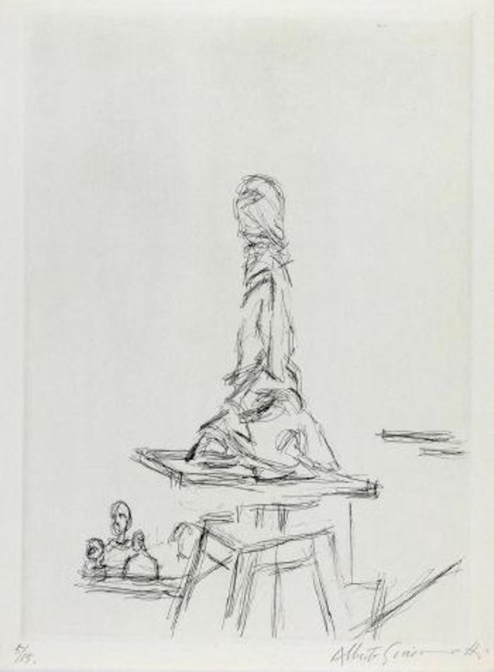 Atelier à la sellette by Alberto Giacometti