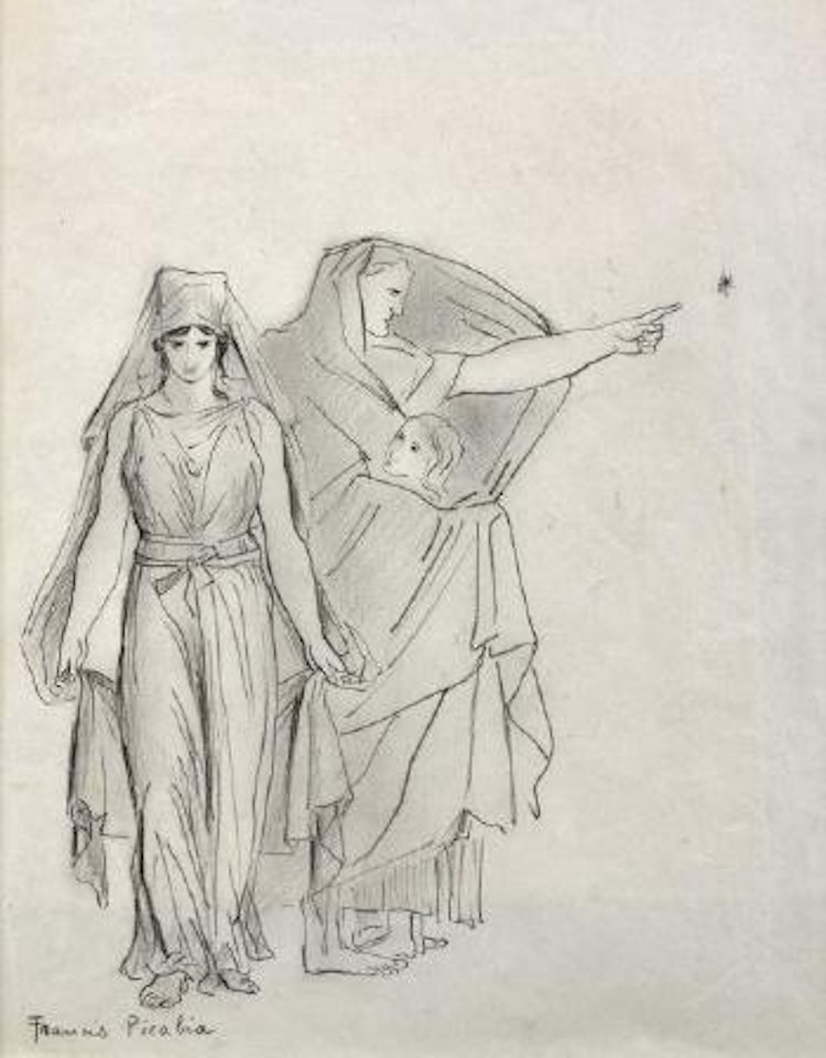 Sans titre (trois personnages antiques) by Francis Picabia