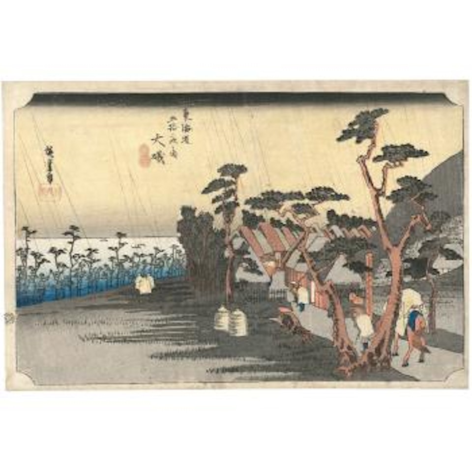 Ôiso, Tora ga ame, la pluie à Ôiso by Utagawa Hiroshige