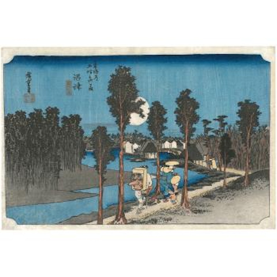 Numazu, tasogare zu, le crépuscule à Numazu by Utagawa Hiroshige