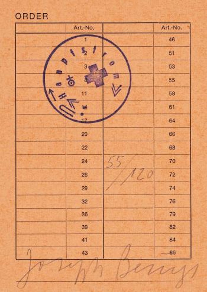 Order by Joseph Beuys