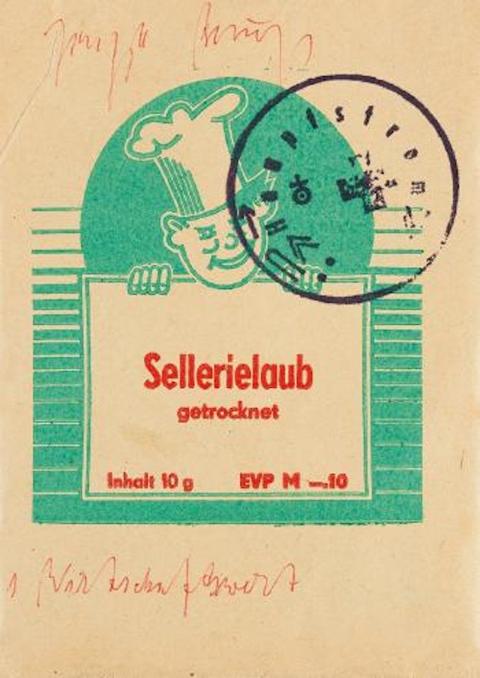 1 Wirtschaftswert (Sellerielaub). by Joseph Beuys