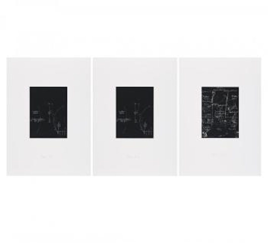 Konvolut Tafel I, II, III. by Joseph Beuys