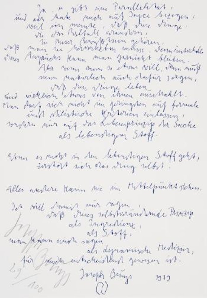 James Joyce by Joseph Beuys