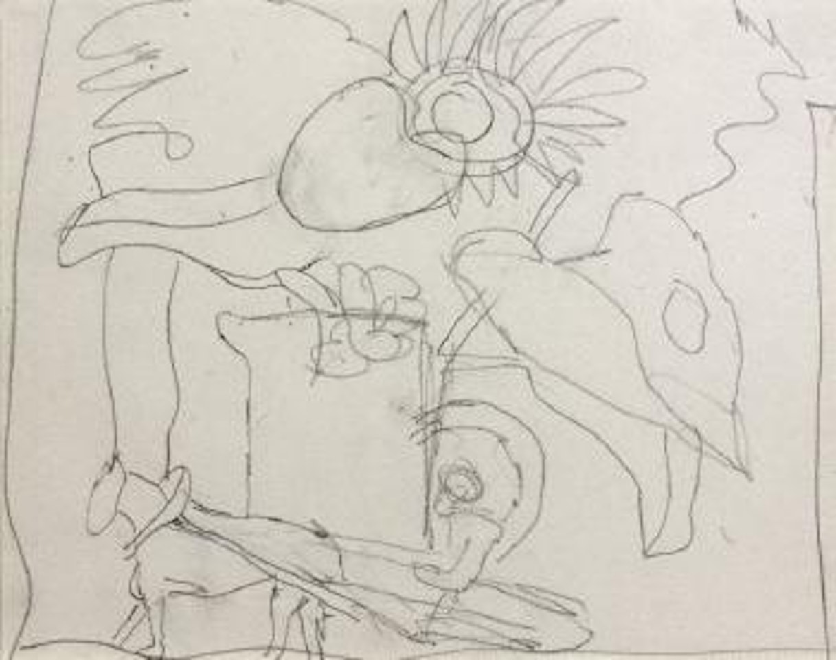 Soleil, charrette et fleur by Fernand Leger