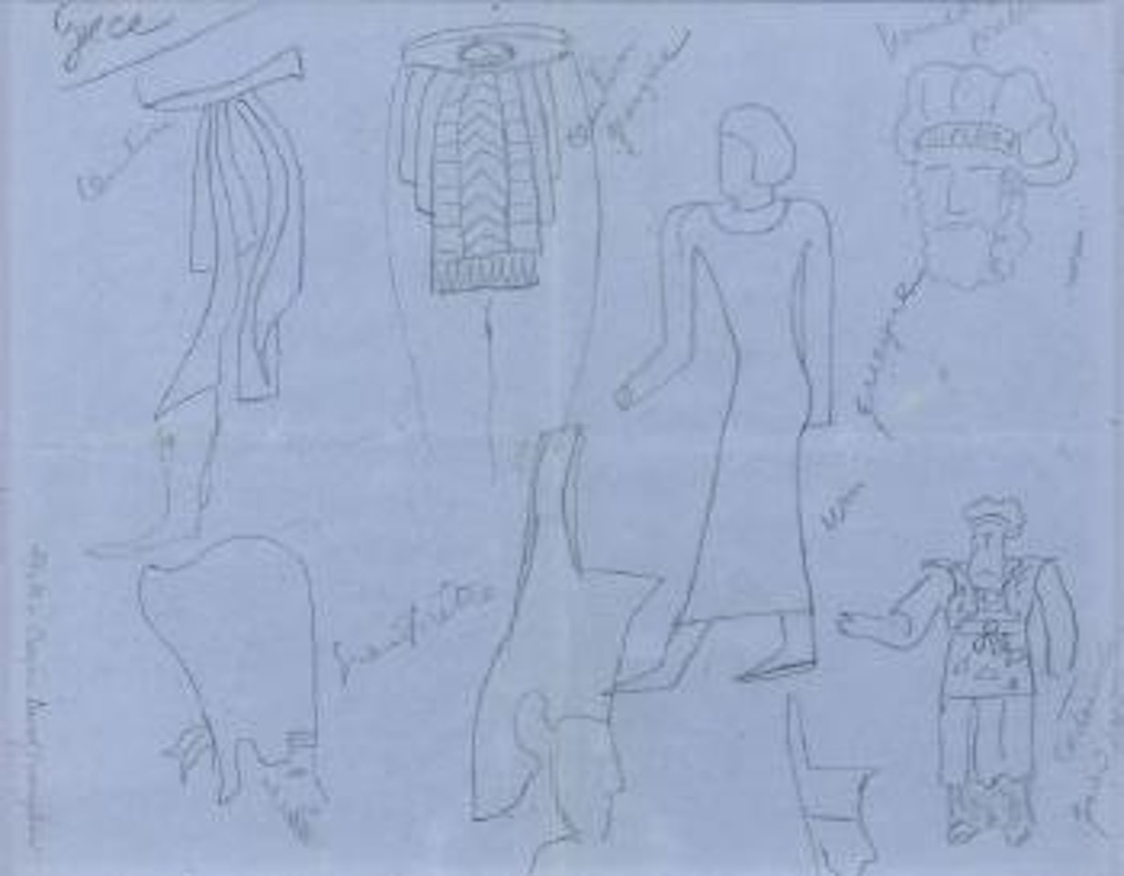 Etudes de costumes pour David triomphant by Fernand Leger