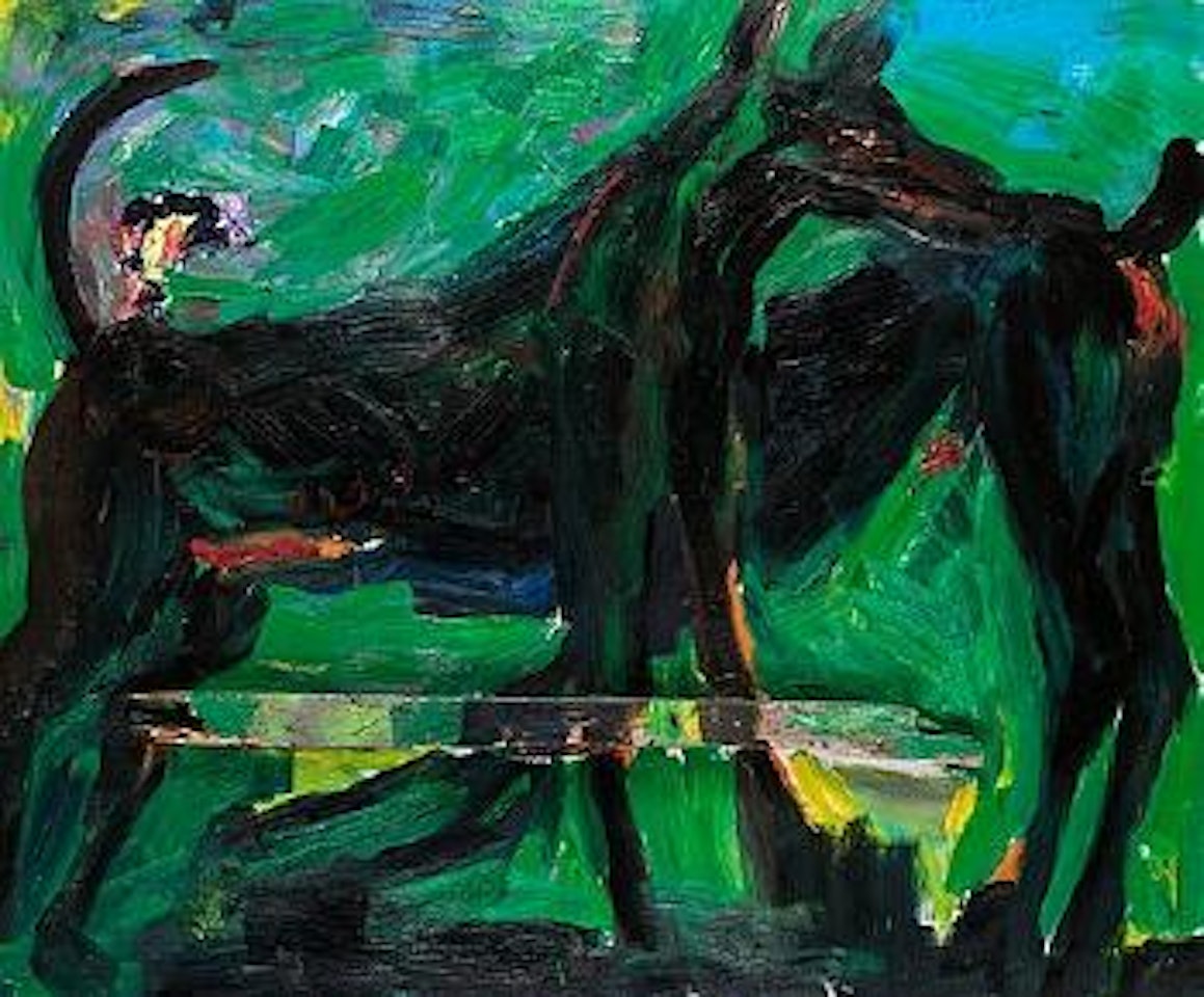 Two Dogs by Rainer Fetting
