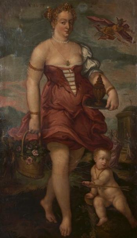 Femme représentée en Minerve by Venetian School