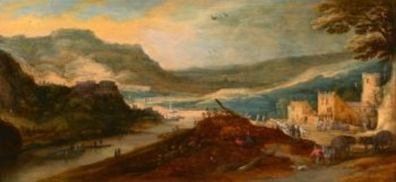 Paysage animé by Adriaen van Stalbemt