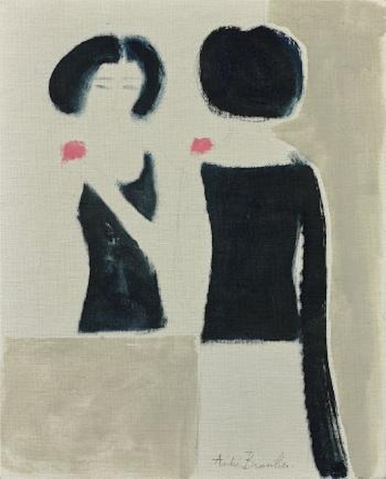 Femme au miroir by André Brasilier