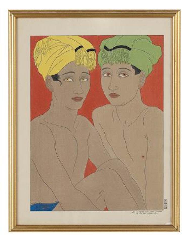 Les enfants aux yeux jaunes - Ohlol, est Carolines by Paul Jacoulet
