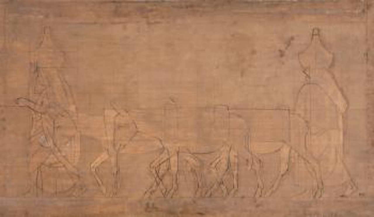 Procession de femmes et d'ânes by Bernard Boutet de Monvel