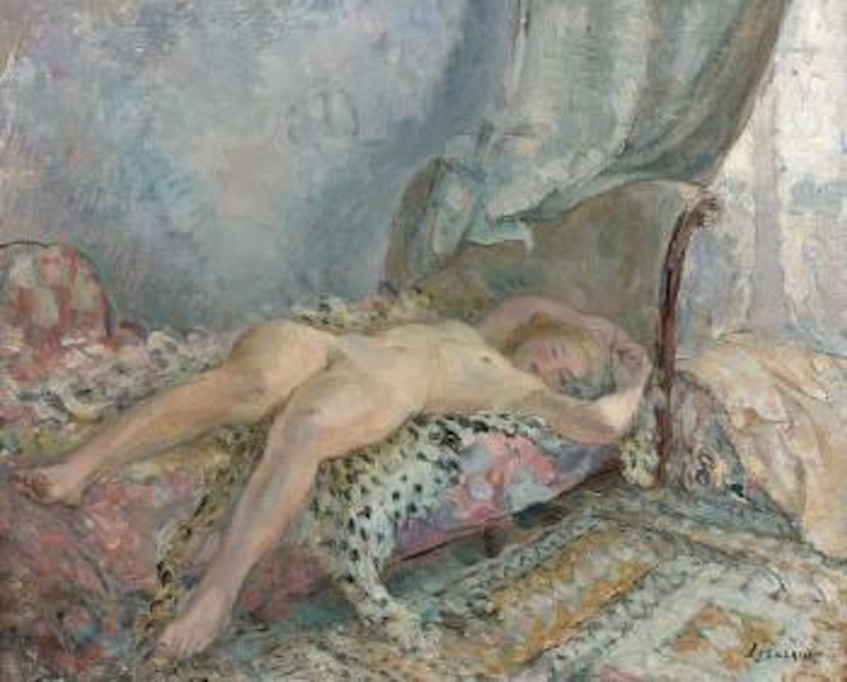 Nu allongé dans un intérieur by Henri Lebasque