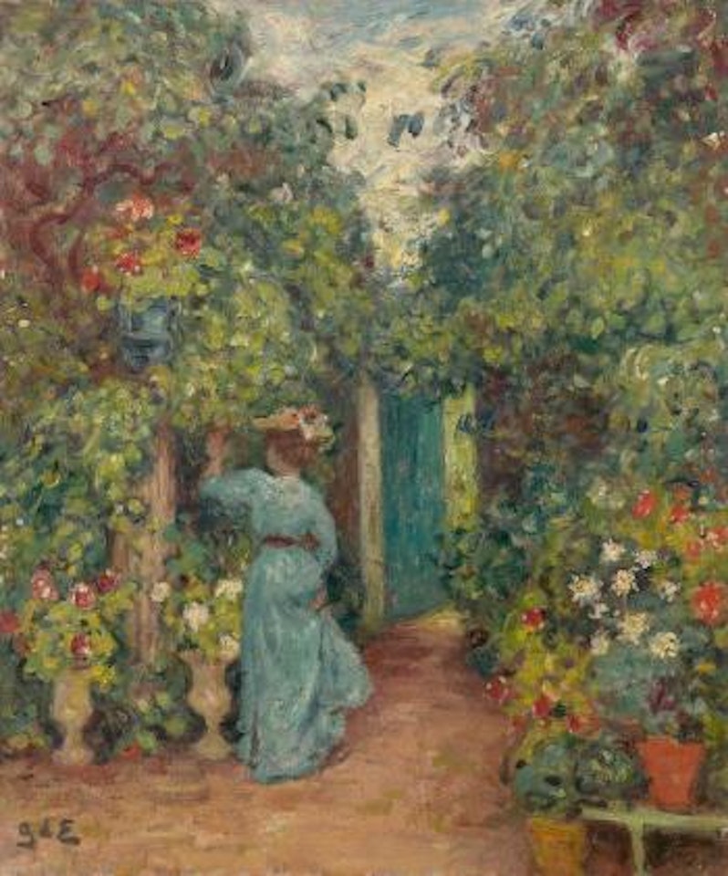 Jeune femme au jardin by Georges d’Espagnat