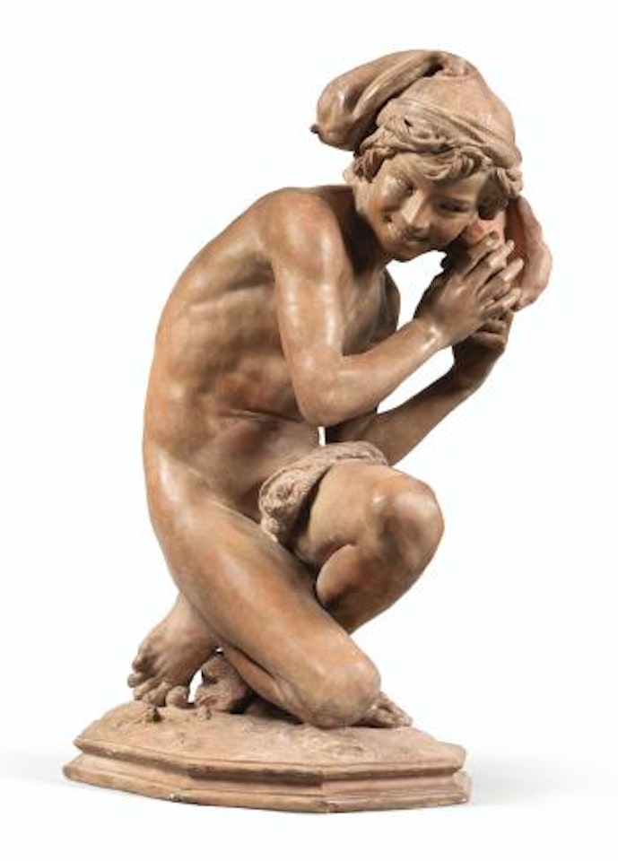 Jeune pêcheur à la coquille by Jean-Baptiste Carpeaux